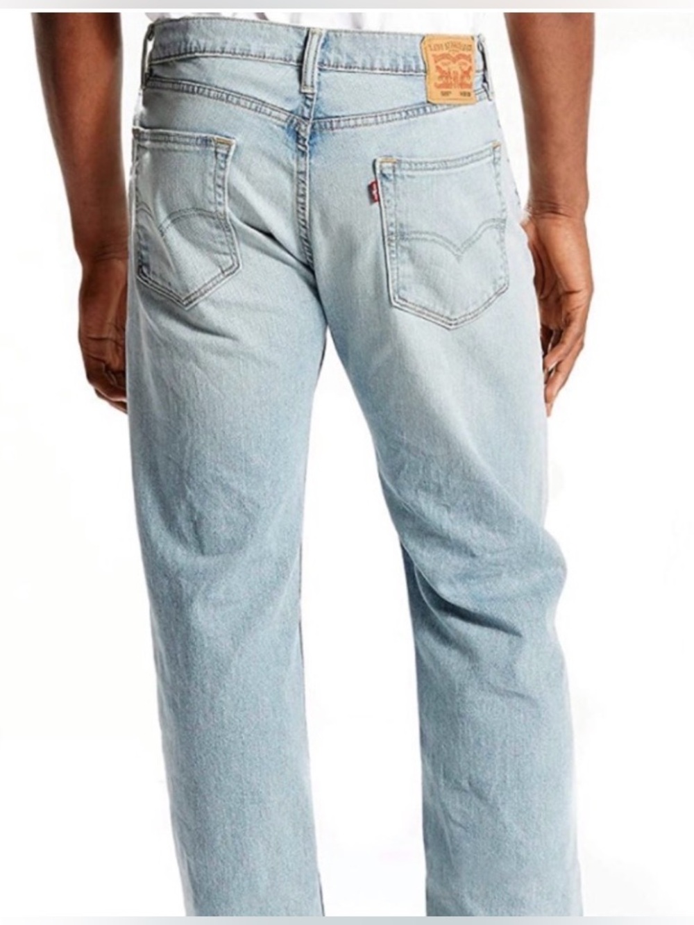 Levi's 505 Regular Fit Straight Leg Jeans Light Wash Y2K 2000s Vintage Authentic